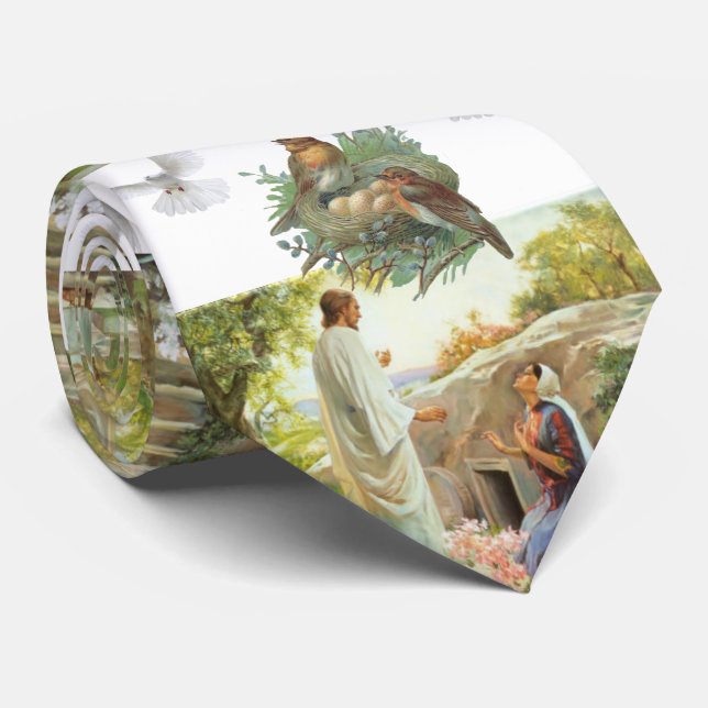 Jesus Christ Men Designer Krawatte (Gerollt)