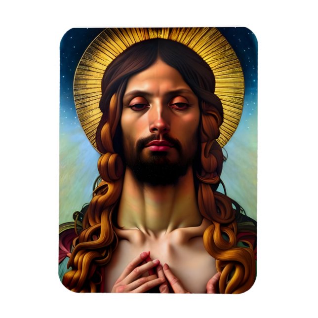 Jesus Christ Modernes Renaissance-Magnet Magnet (Vertikal)