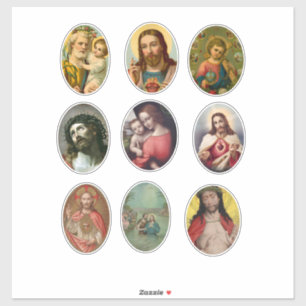 Jesus Christ mother mary joseph holy family art Aufkleber