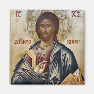 Jesus Christ Orthodox Christliches Symbol Magnet