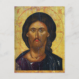 Jesus Christ Orthodox Christliches Symbol Postkarte