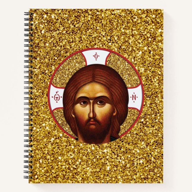 Jesus Christ Orthodox Icon Notizbuch (Vorderseite)