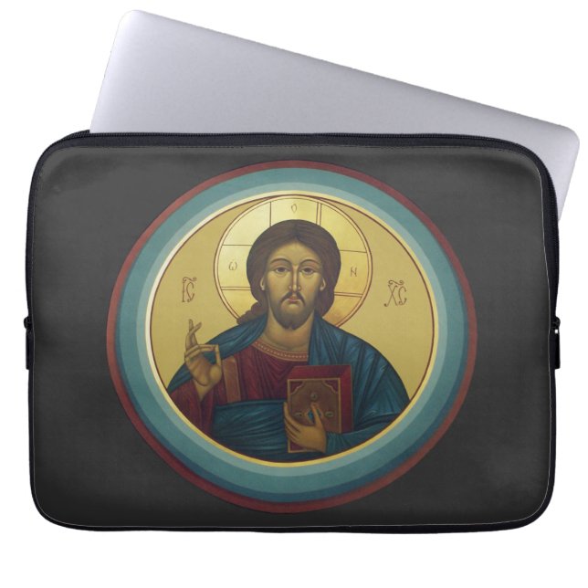 Jesus Christ Pantocrator Laptopschutzhülle (Vorderseite)