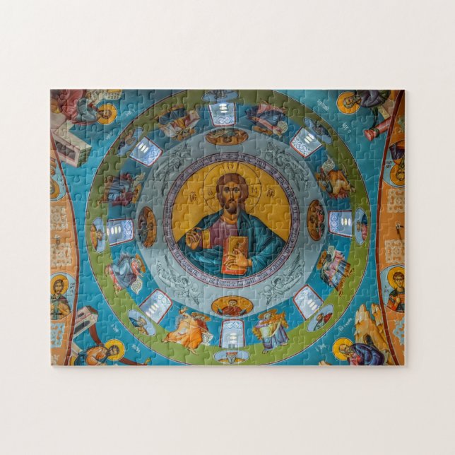 Jesus Christ Pantocrator, Lord of All Icon Puzzle (Horizontal)