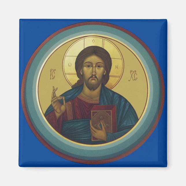 Jesus Christ Pantocrator Magnet (Vorne)