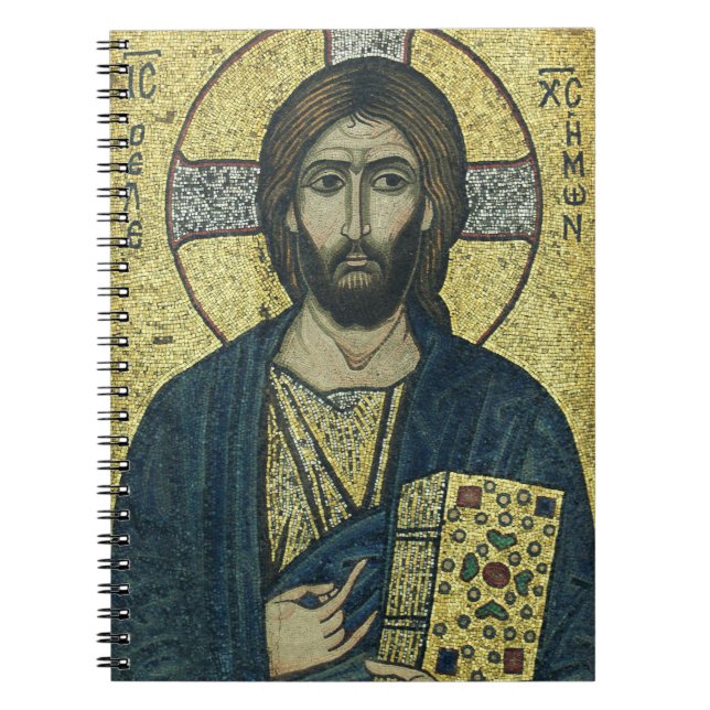 Jesus Christ Pantocrator Notizblock (Vorderseite)