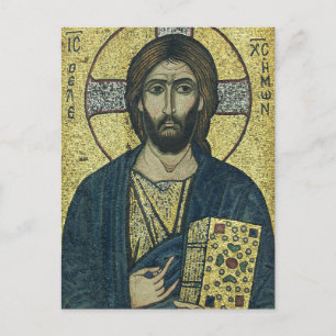 Jesus Christ Pantocrator Postkarte