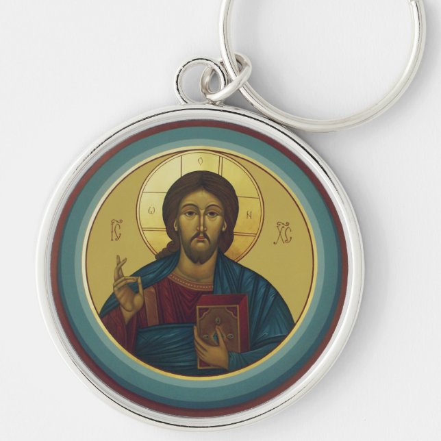 Jesus Christ Pantocrator Schlüsselanhänger (Vorne)