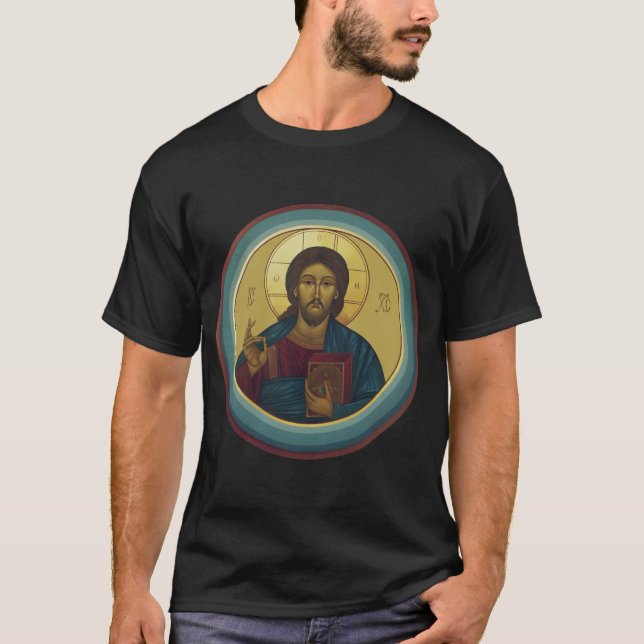 Jesus Christ Pantocrator T-Shirt (Vorderseite)