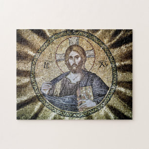 Jesus Christ Pantokator Lord of All Icon Puzzle