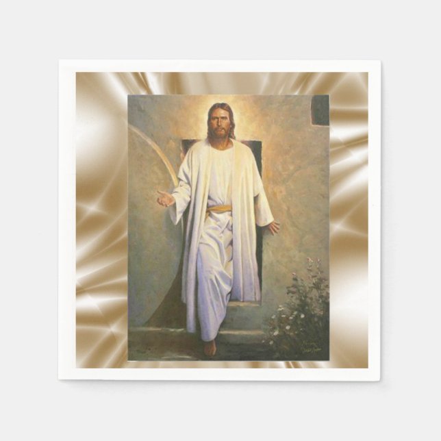 Jesus Christ Paper Napkins Serviette (Vorderseite)