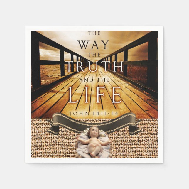 Jesus Christ Paper Napkins Serviette (Vorderseite)