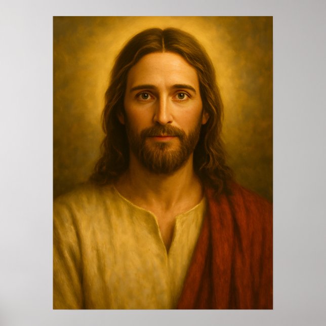 Jesus Christ Portrait #1™ LDS Wall Art Poster (Vorne)