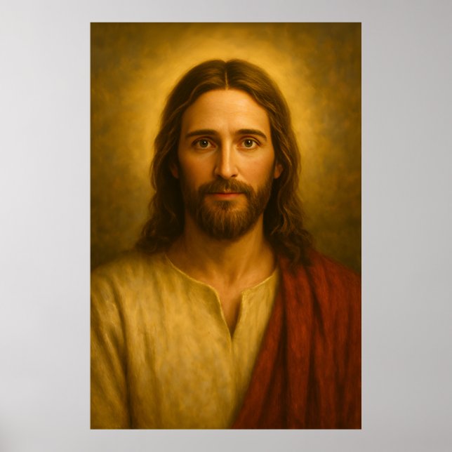 Jesus Christ Portrait #1™ LDS Wall Art Poster (Vorne)