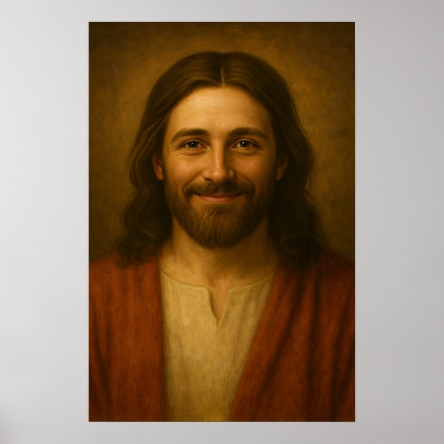 Jesus Christ Portrait #3™ LDS Wall Art Poster (Vorne)