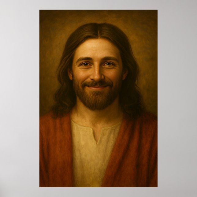 Jesus Christ Portrait #3™ LDS Wall Art Poster (Vorne)