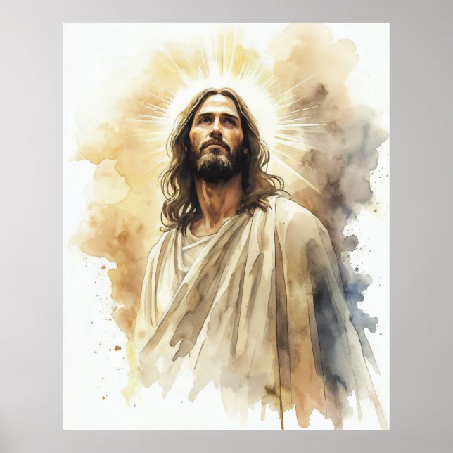 Jesus Christ Portrait Poster (Vorne)