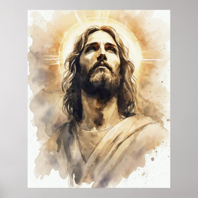 Jesus Christ Portrait Poster (Vorne)