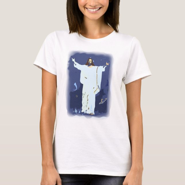 jesus christ religiös christliche Osterdesign T-Shirt (Vorderseite)