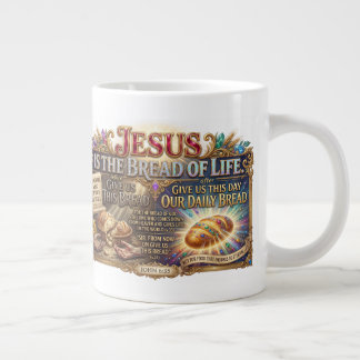 Jesus Christ Reveals Bread Of Life Truth Jumbo-Tasse