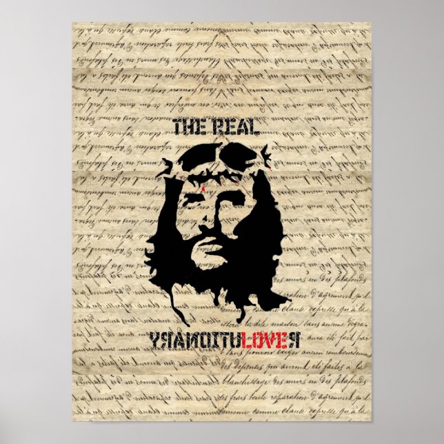 Jesus Christ Revolutionär Poster (Vorne)