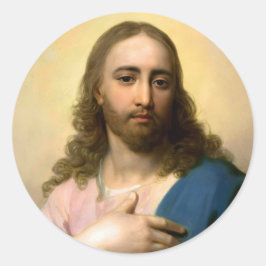 Jesus-Christ-Rundaufkleber Runder Aufkleber