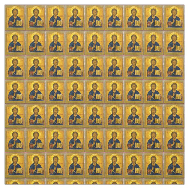 Jesus Christ Russisches Symbol Stoff (Muster)