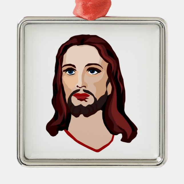 JESUS CHRIST SILBERNES ORNAMENT (Vorne)