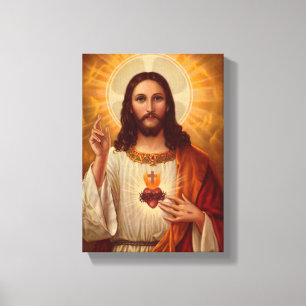 Jesus Christ Stretched Canvas Print Leinwand