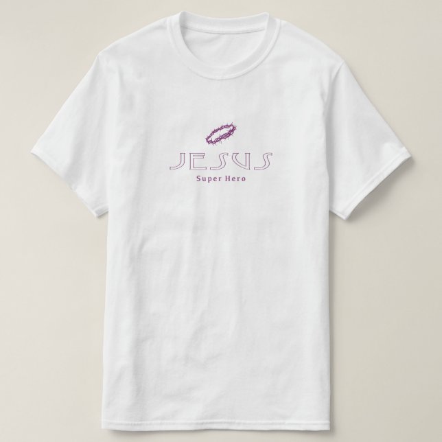 Jesus Christ Super Hero T - Shirt (Design vorne)