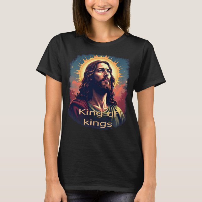 Jesus Christ T - Shirt - König der Könige Grafisch (Vorderseite)