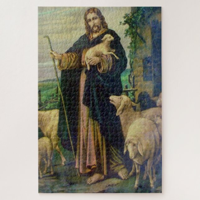 JESUS CHRIST THE GOOD SHEPHERHERHERD PUZZLE (Vertikal)