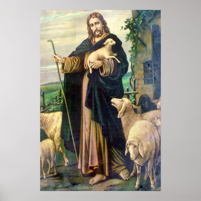 JESUS CHRIST THE GOOD SHEPHERHERHERHERR POSTER (Vorne)