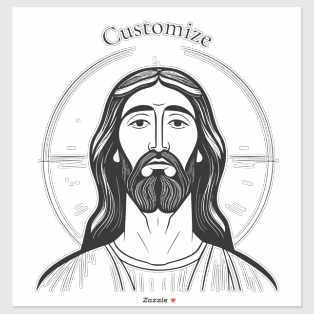 Jesus Christ Thunder_Cove Aufkleber (Blatt)