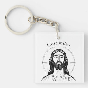 Jesus Christ Thunder_Cove Schlüsselanhänger