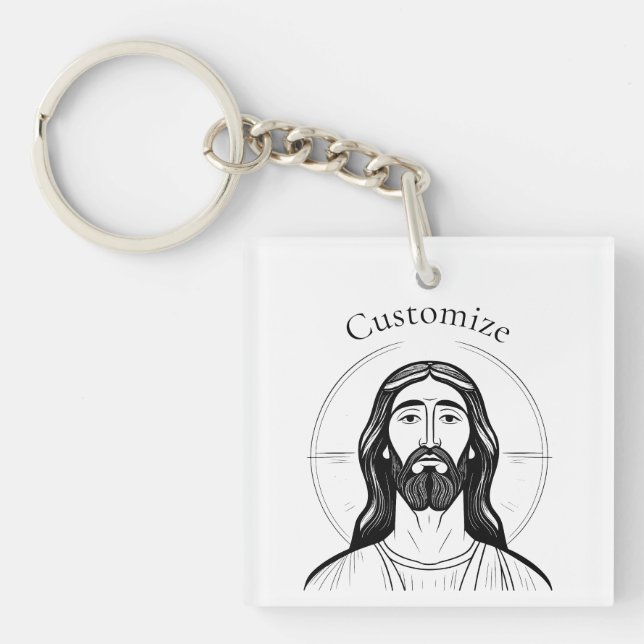 Jesus Christ Thunder_Cove Schlüsselanhänger (Vorderseite)