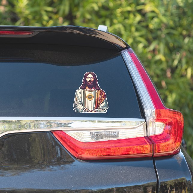 Jesus Christ und Retter Auto Aufkleber (Auto Seite)