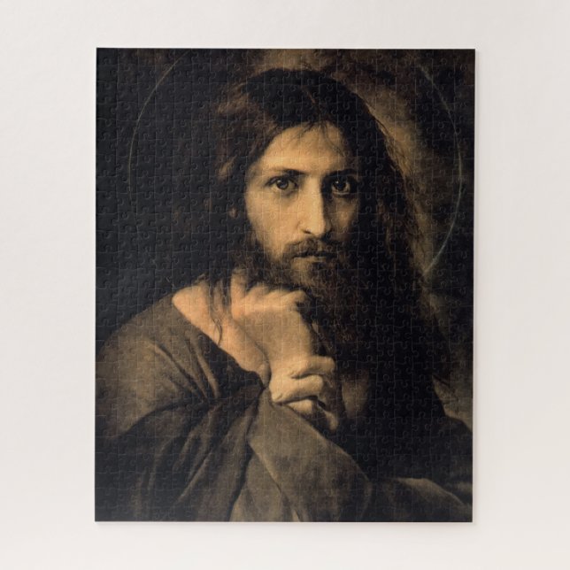 Jesus Christ von Georg Cornicelius Puzzle (Vertikal)