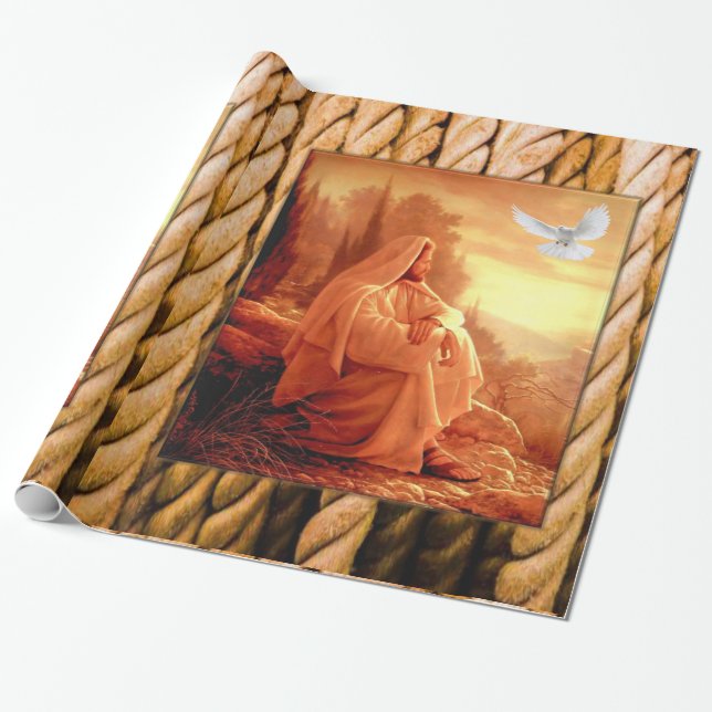 Jesus Christ Wrapping Paper Geschenkpapier (Ungerollt)