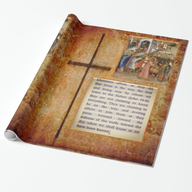 Jesus Christ Wrapping Paper Geschenkpapier (Ungerollt)