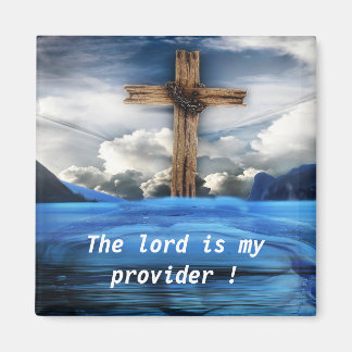 Jesus Christentum Kreuz mit Bibelschrift Magnet