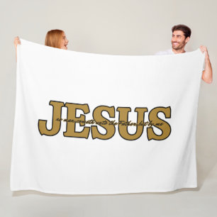 Jesus Christlich Faith John 14:6 KJV Bible Verse Fleecedecke