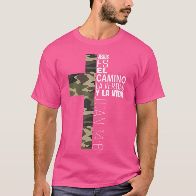 Jesus Christlich Spanisch Geschenke Männer Religiö T-Shirt (Vorderseite)