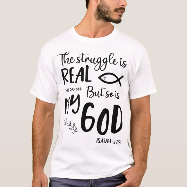 Jesus Christliche Geschenkkampf real, so ist Gott  T-Shirt (Vorderseite)