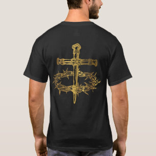 Jesus Christliche Kreuzschwanzkrone Thorns T-Shirt