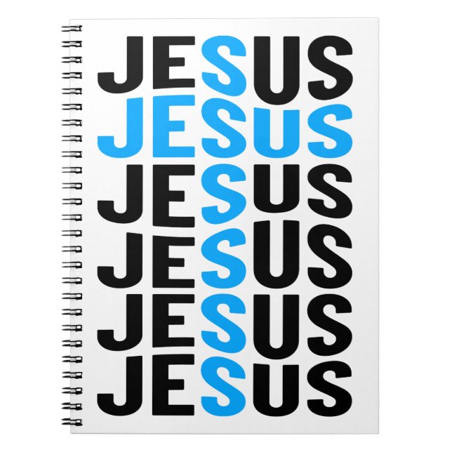 Jesus Christliche Osterfrühlingsfarben Notizblock (Vorderseite)