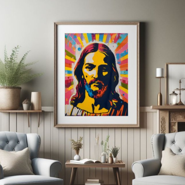 Jesus Christliche Pop Art Fotodruck (Von Creator hochgeladen)