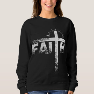 Jesus Christlicher Glaube Kreuz Gott Religiöse Bib Sweatshirt