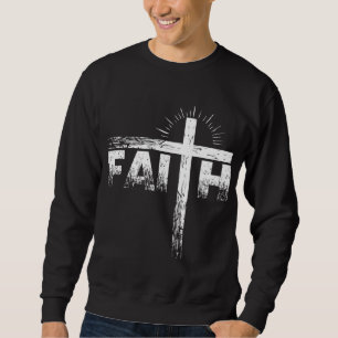 Jesus Christlicher Glaube Kreuz Gott Religiöse Bib Sweatshirt