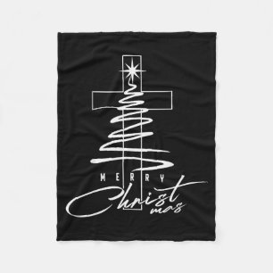 Jesus Christliches Kreuz Frohe Weihnachten Pyjama Fleecedecke